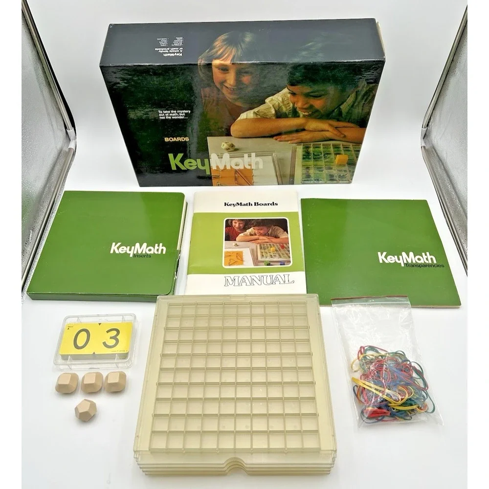 Vtg KeyMath Boards 1980 Mathematics Education Math‎ Home School Supply Complete